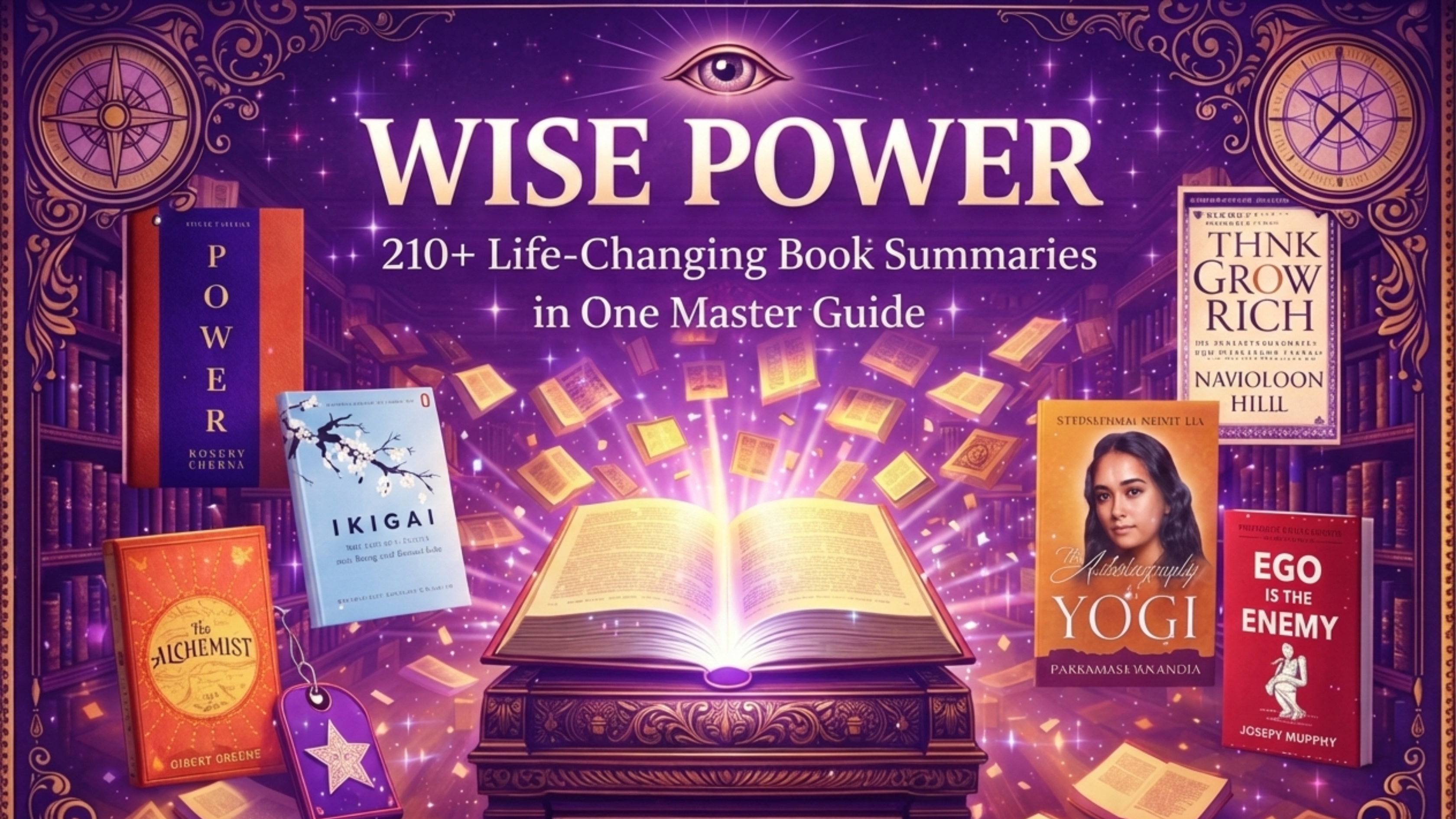 WISE POWER- 210+ Life-Changing Book Summaries in One Master Guide