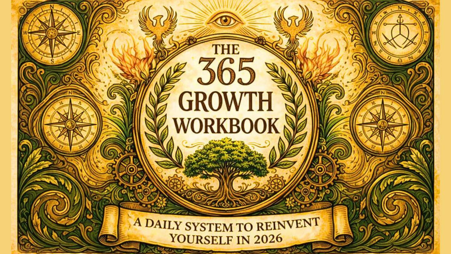 THE 365 GROWTH WORKBOOK- A Daily System to Reinvent Your Mind, Habits & Life